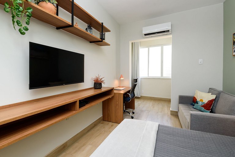 Cozy Copacabana Studio - 6 minutos da Praia