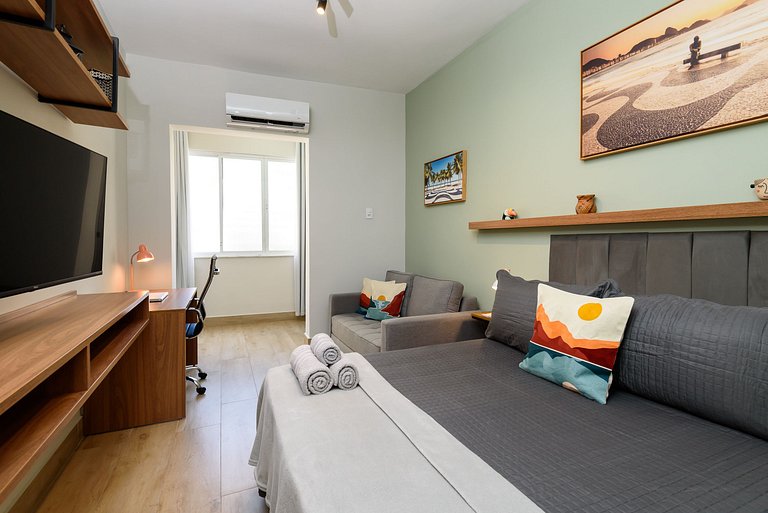Cozy Copacabana Studio - 6 minutos da Praia